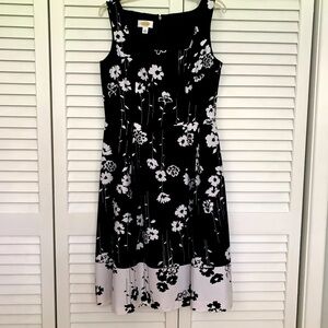 Talbot black and white cotton dress